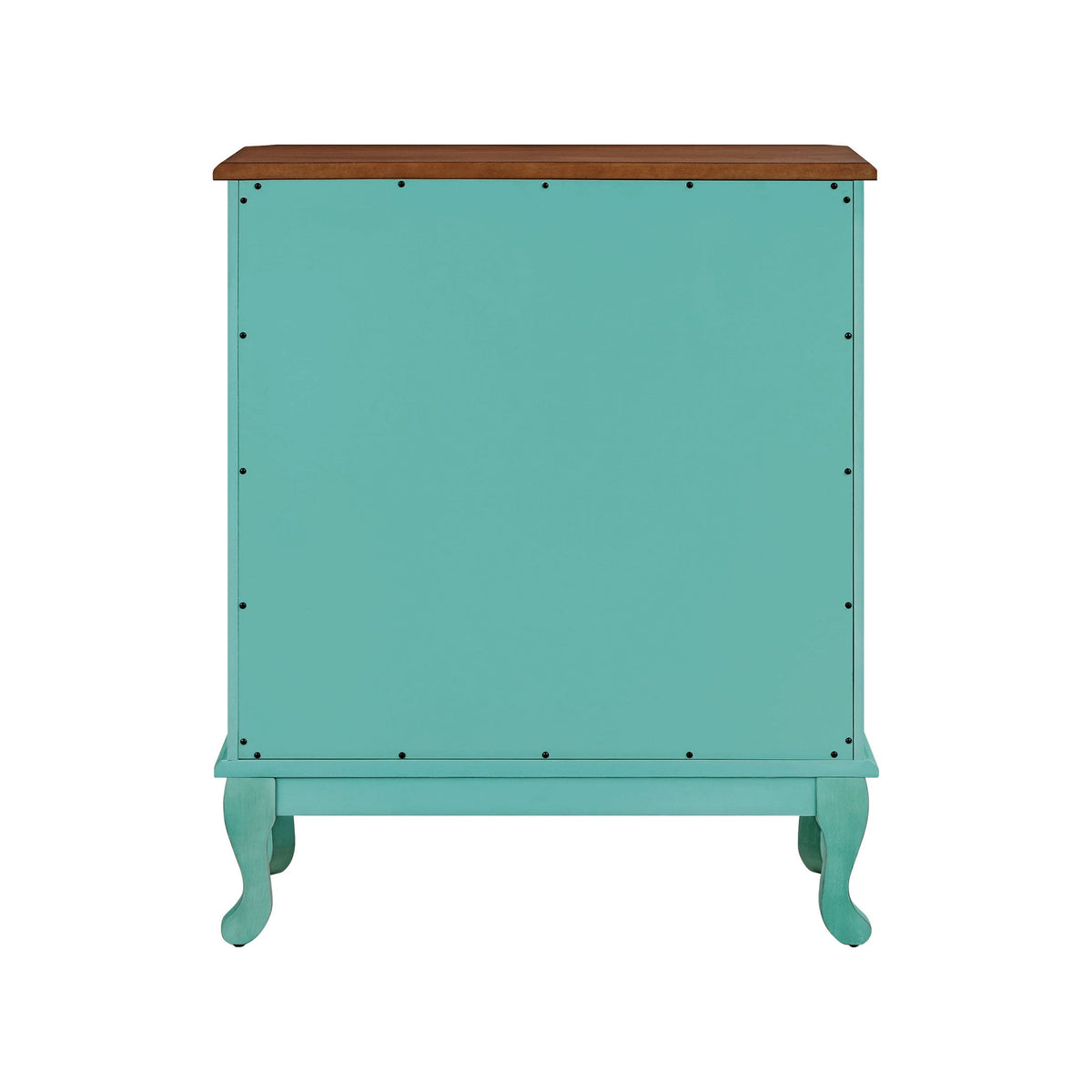 4-Drawer Dresser Solid Wood, Teal