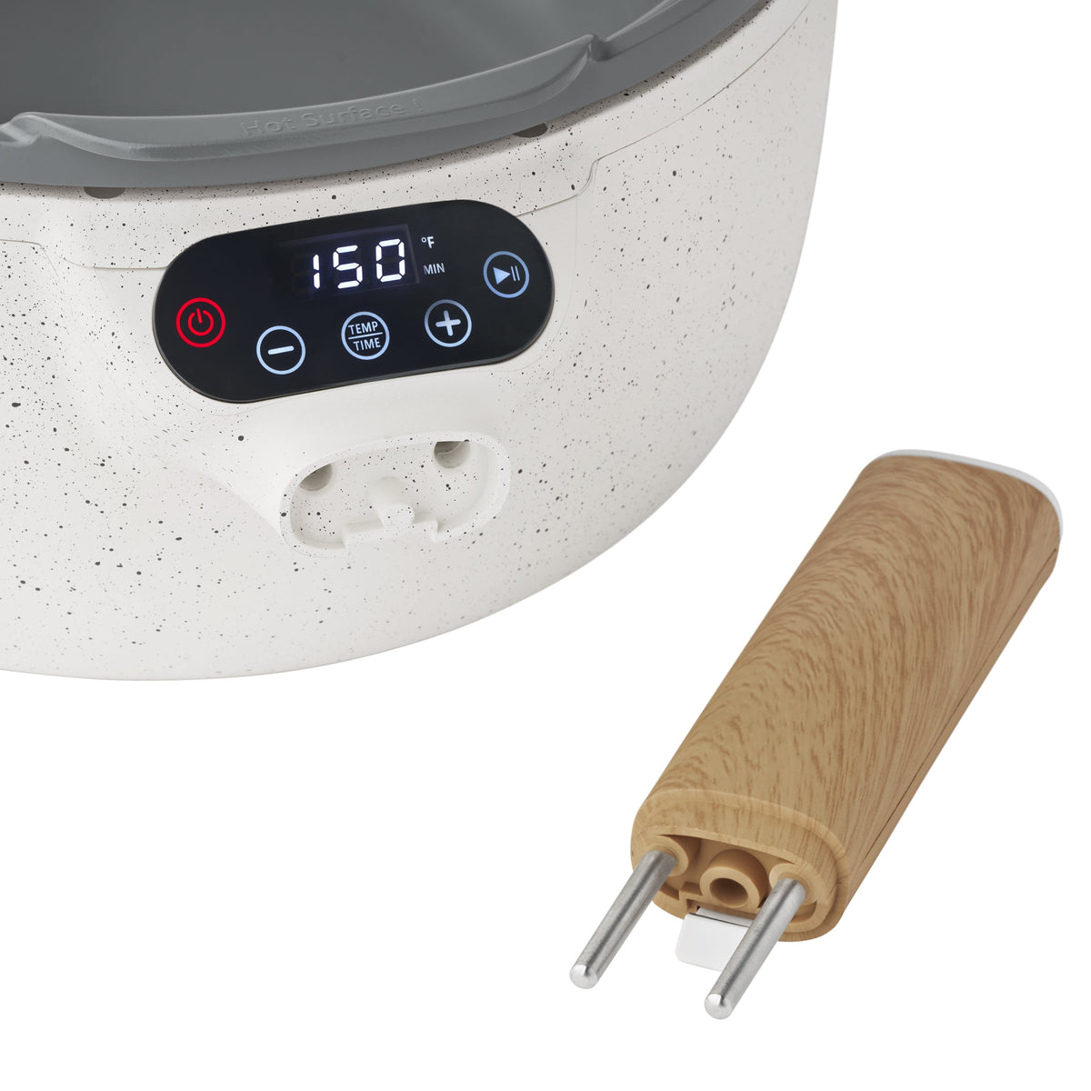 Electric Skillet with Detachable Handle