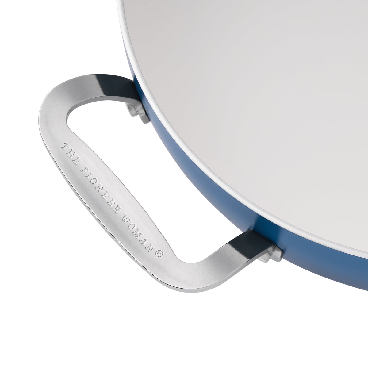 Harlow 12" Ceramic Nonstick Everyday Pan with Lid, Denim Blue