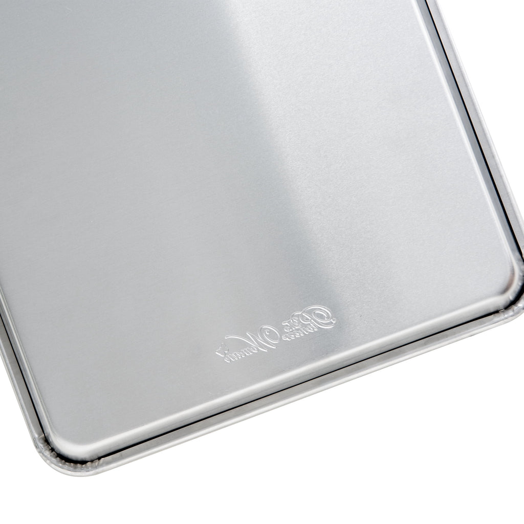 Naturals Aluminum 2 Pack Half Sheet Set Silver 17.1" x 12.1" x 1"