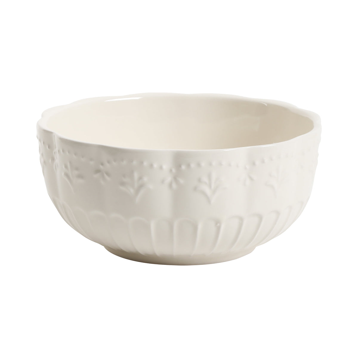 Toni 12-Piece Plates & Bowls Dinnerware Set, Linen