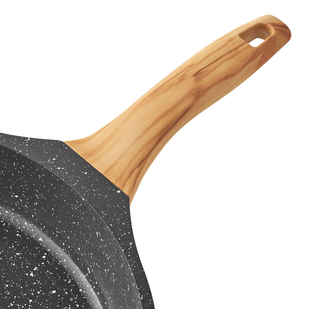 Prairie Signature Cast Aluminum 12" Fry Pan, Charcoal Speckle
