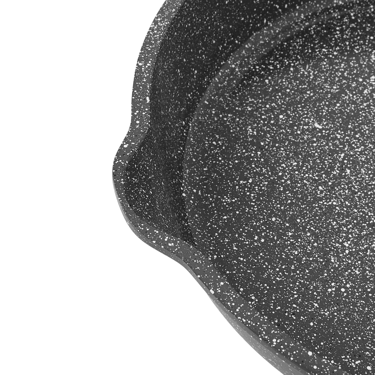Prairie Signature 2-Piece Cast Aluminum 10" & 12" Fry Pan Set, Charcoal Speckle