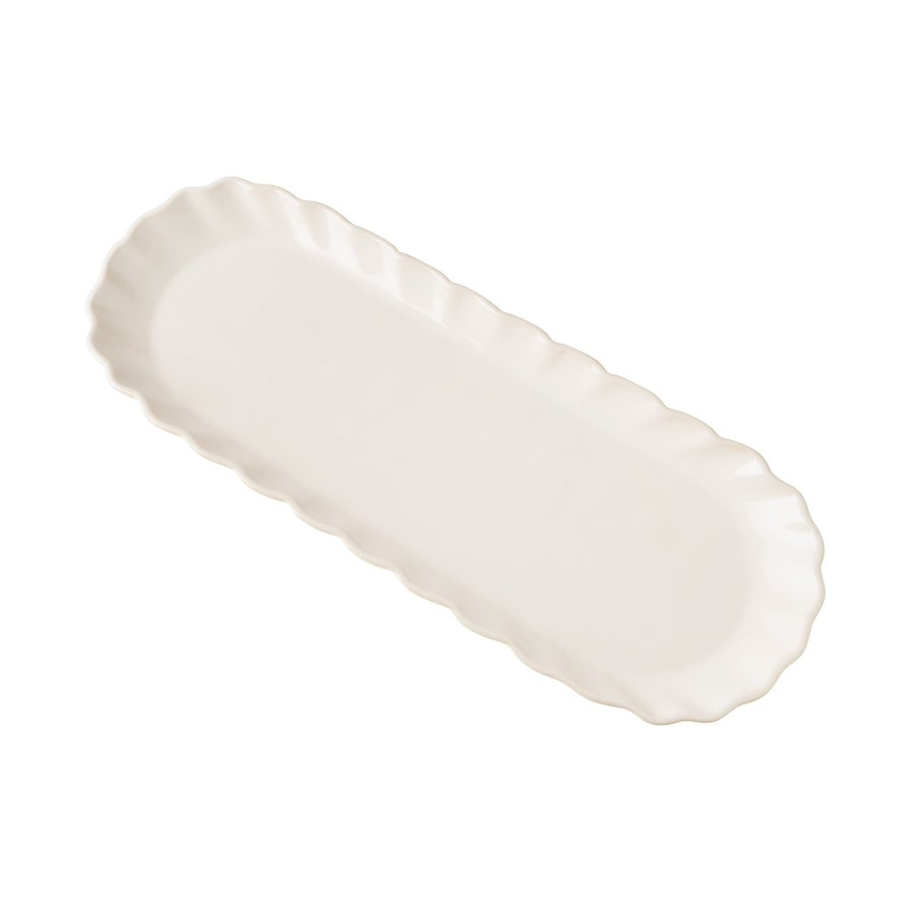 Cream Colette Tray with 3 Bowls with lids