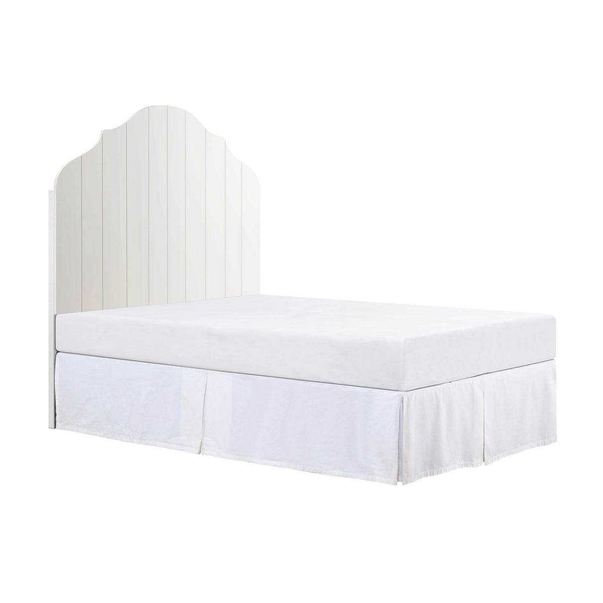 Queen Headboard Solid Wood, White