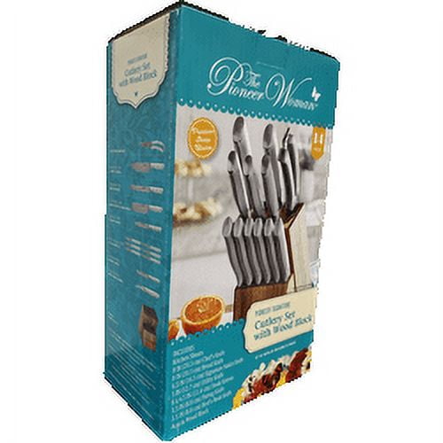 Signature 14-Piece Stainless Steel Knife Block Set, Gray