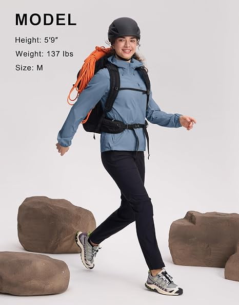 Women‘s UPF 50+ Windbreaker Jacket, Lightweight Packable Sun Protection Hoodie
