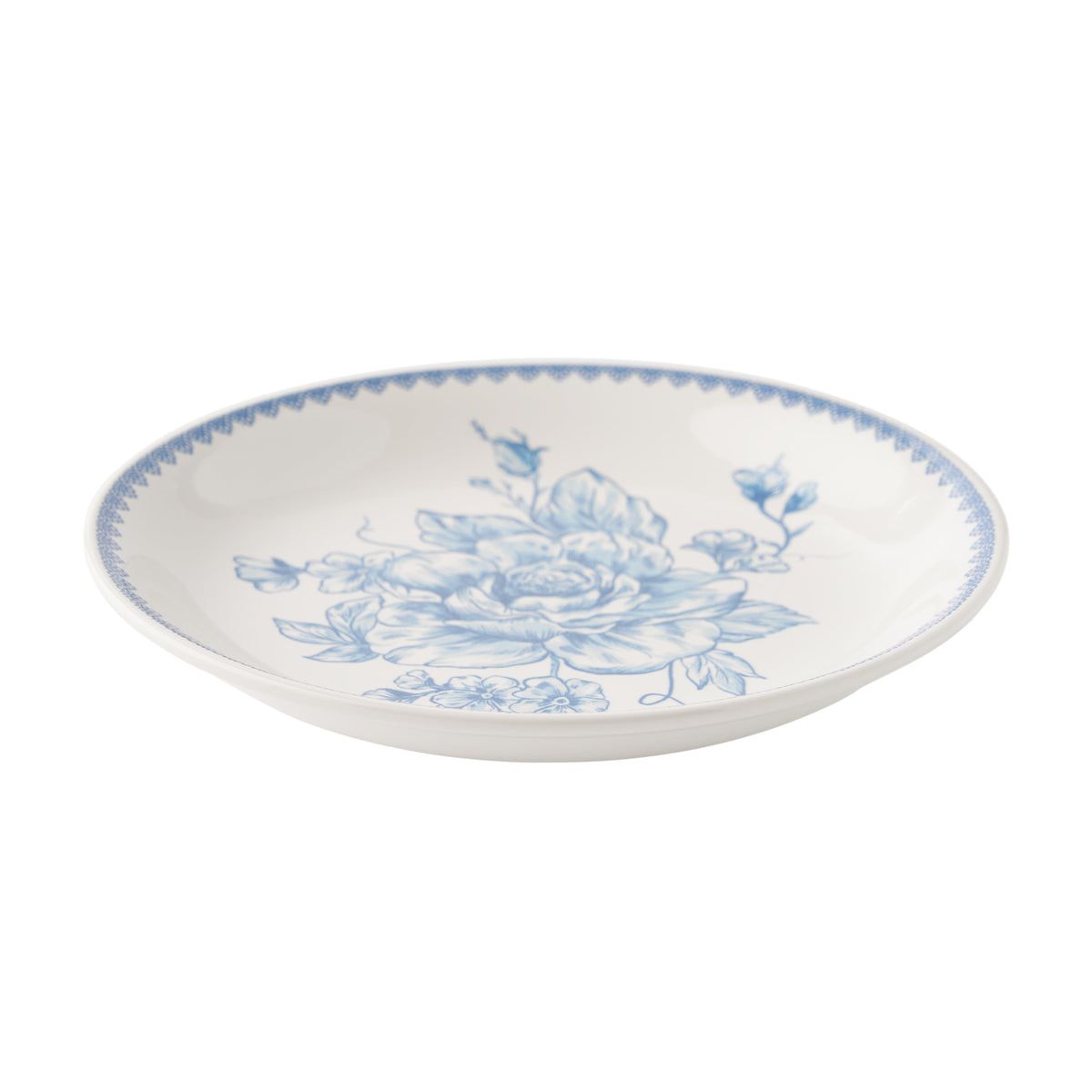 Agatha Stoneware Appetizer Plate, Blue, Set of 6