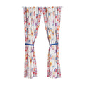 Sheer Cotton Curtain Panel, Floral, 1 Panel, 50"W x 84"L