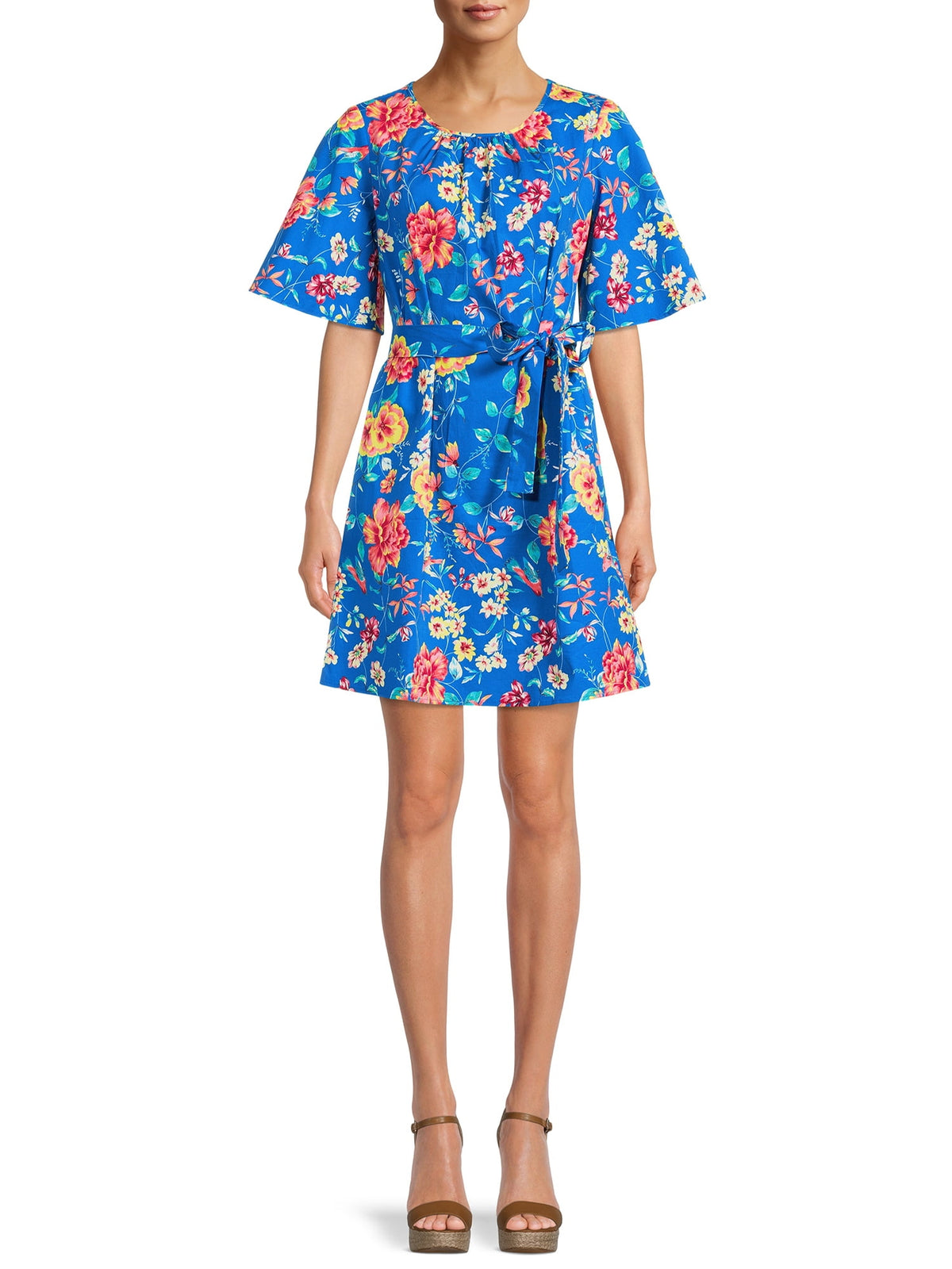 Scoop Neck Bell Sleeve Dress, Women’s
