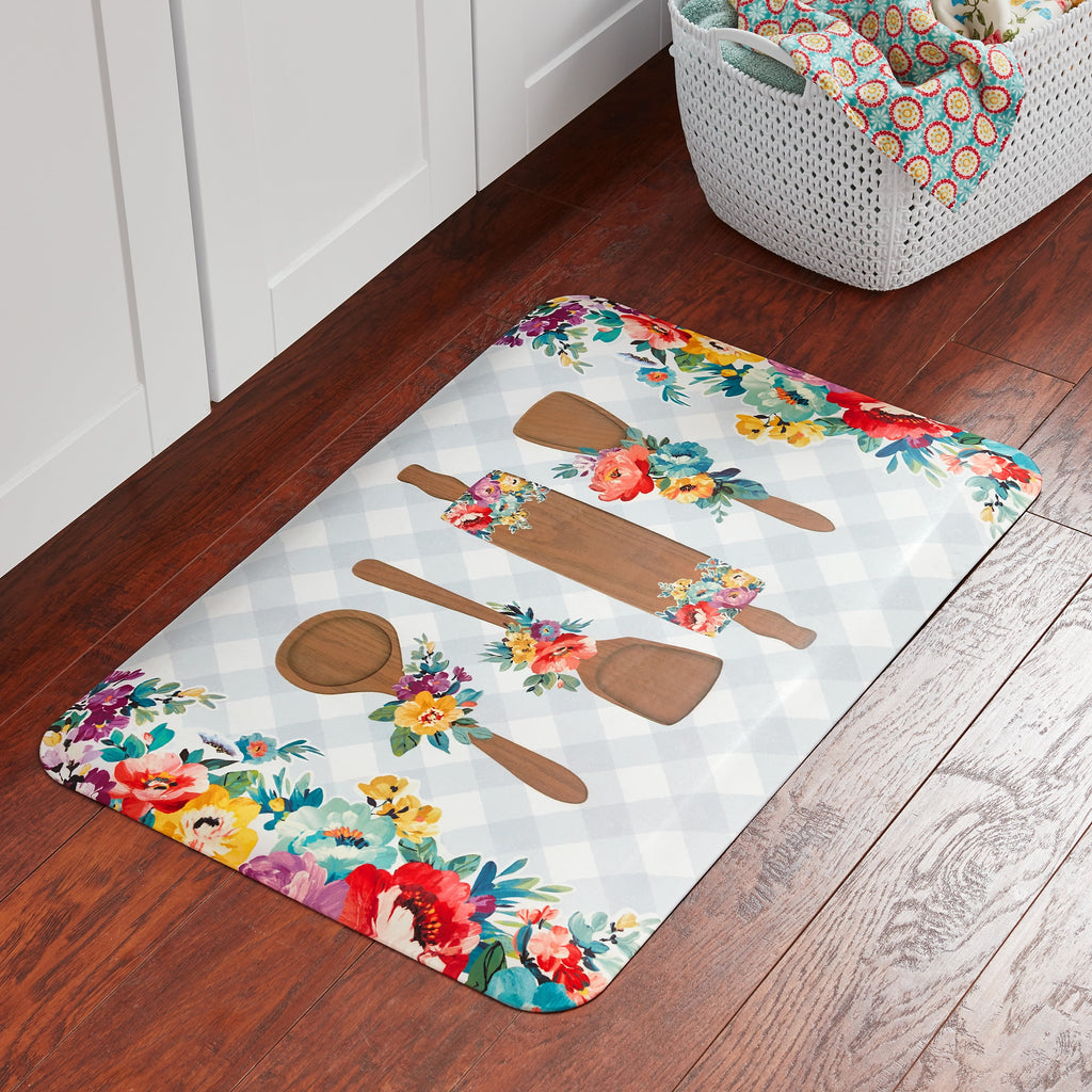 3-Pack The Pioneer Woman Sweet Romance Kitchen Comfort Rug Multicolor 20W X 30L Farmhouse