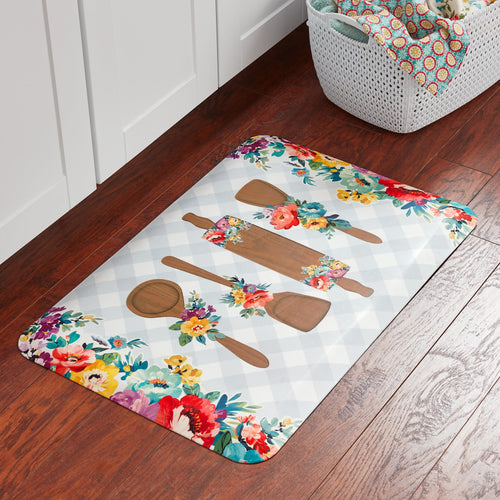3-Pack The Pioneer Woman Sweet Romance Kitchen Comfort Rug Multicolor 20W X 30L Farmhouse