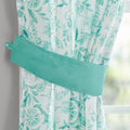 Maize Sheer Curtain Panel, Teal, 1 Panel, 50"W x 84"L