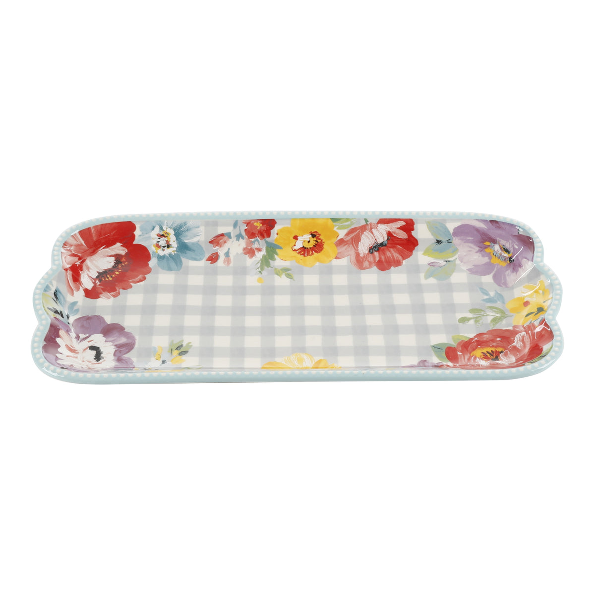 Floral Medley 3-Piece Ceramic Serving Platter Set