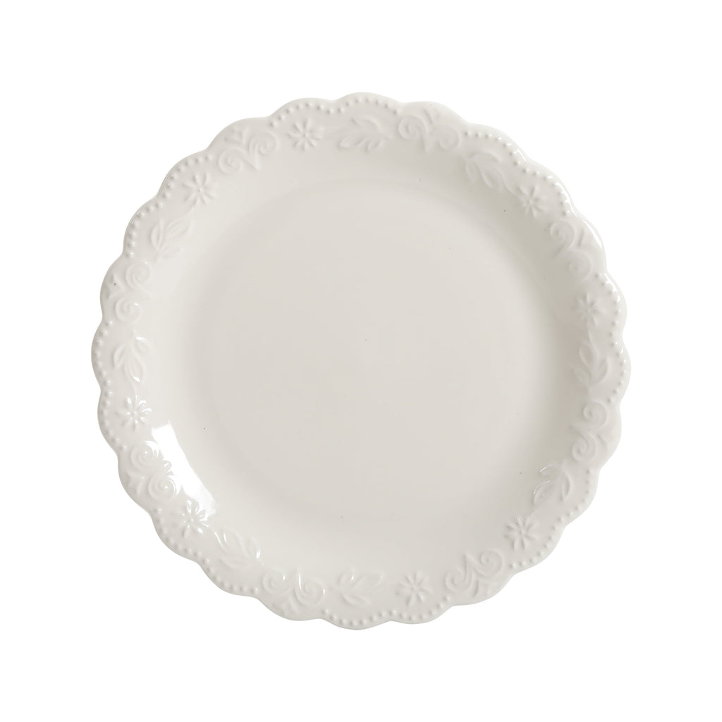 Toni 12-Piece Plates & Bowls Dinnerware Set, Linen