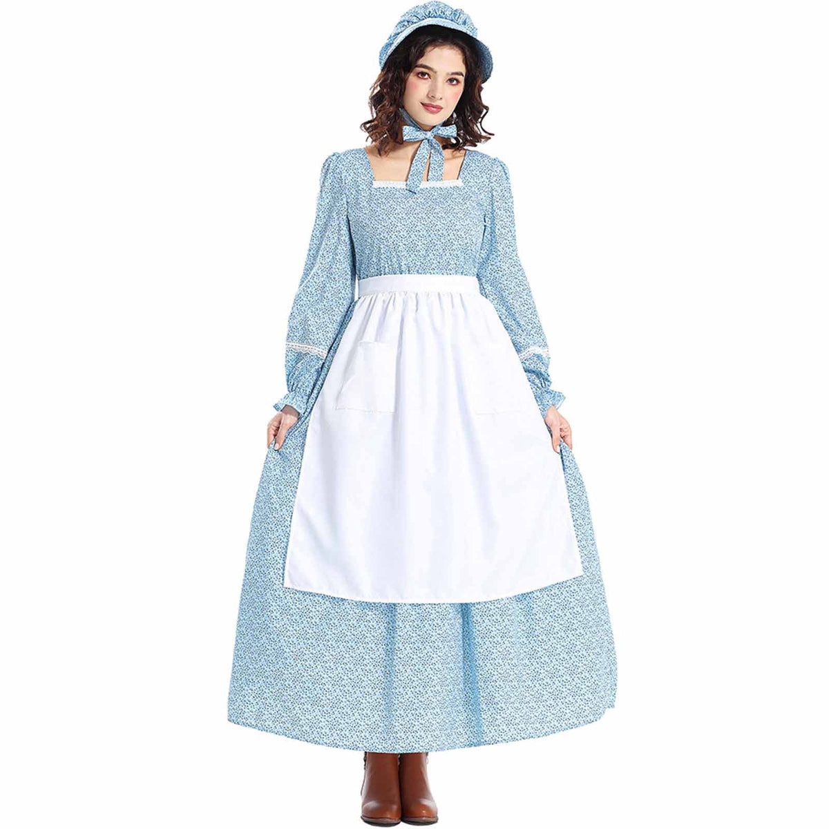 Pioneer Prairie Dress Women's Floral Colonial Prairie Dress