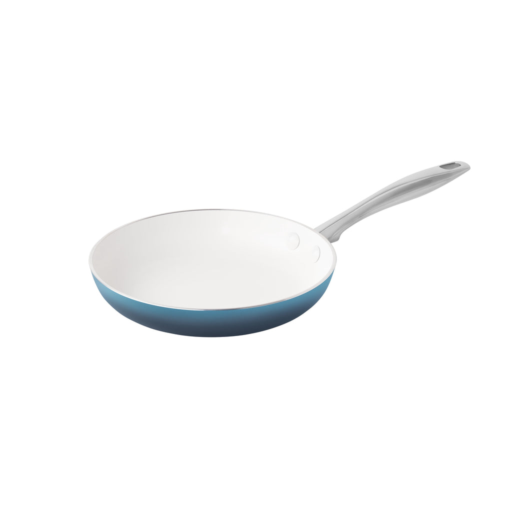 Harlow 15-Piece Cookware Set, Ceramic Nonstick Pots and Pans Set, Denim Blue