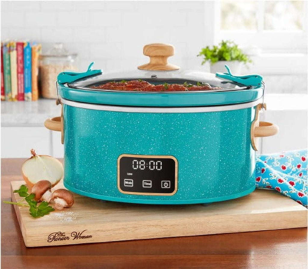 Teal Speckle 6 Quart Slow Cooker