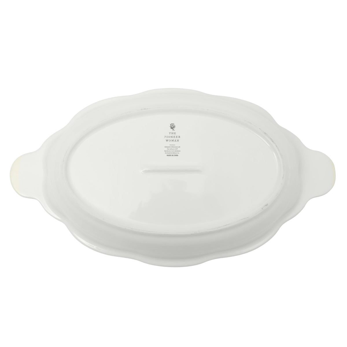 3-Quart Oval Pumpkin Stoneware Baker with Lid, Linen