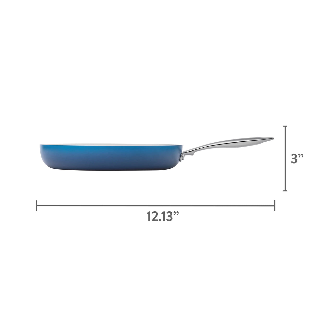 Harlow 12" Ceramic Nonstick Fry Pan, Denim Blue