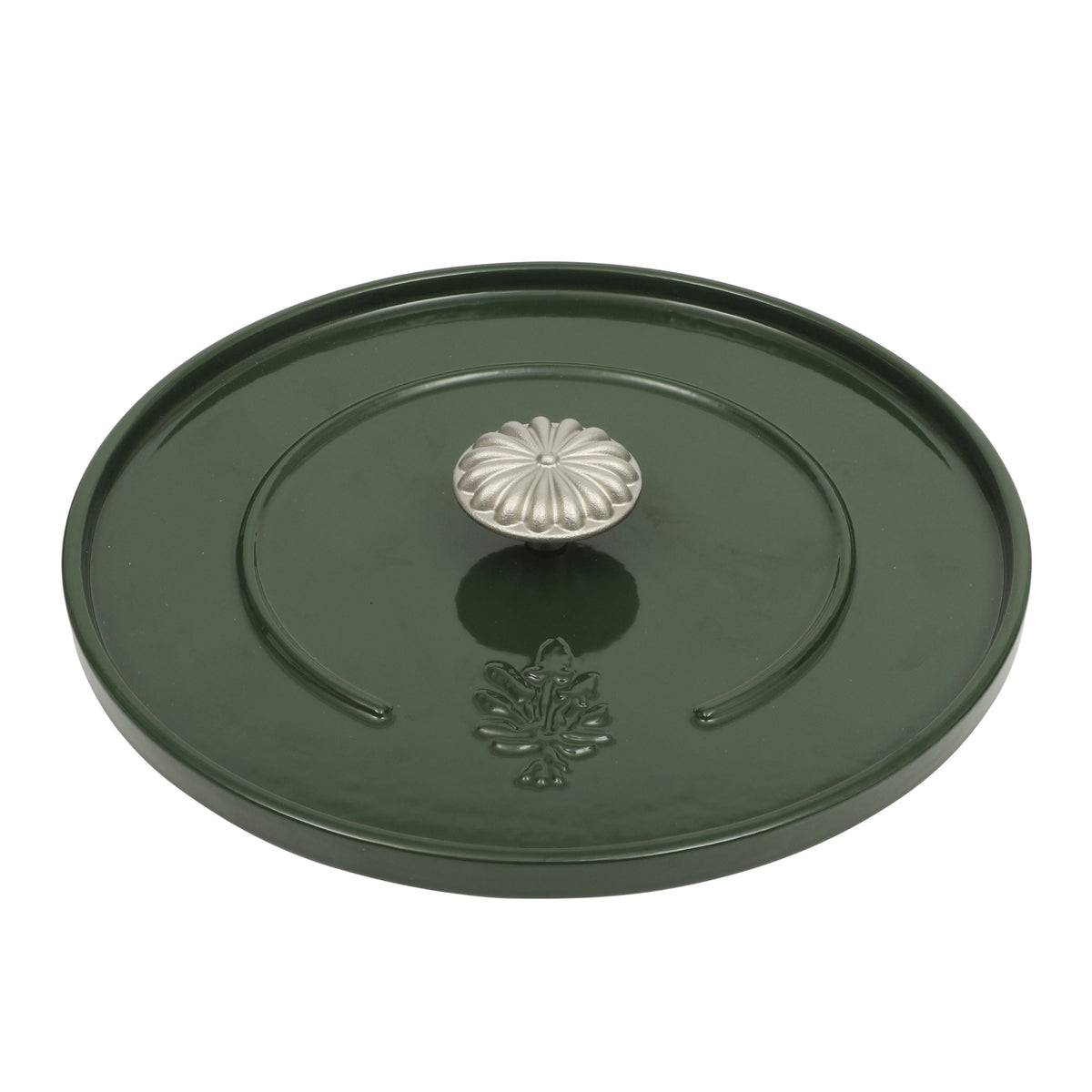 5-Quart Enamel Cast Iron Dutch Oven with Lid, Dark Green - Rustic Home