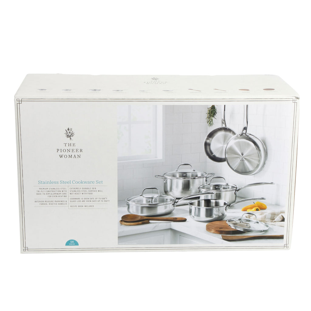 14-Piece Stainless Steel Cookware Set, Cookware & Utensil Set