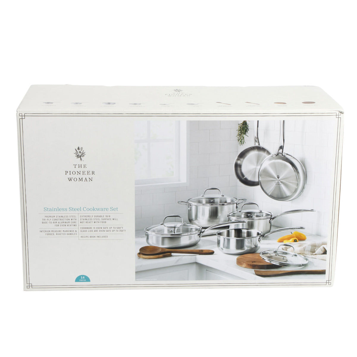 14-Piece Stainless Steel Cookware Set, Cookware & Utensil Set