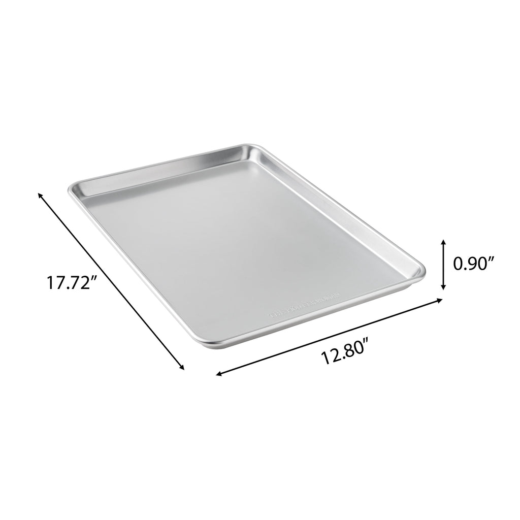 Aluminum Sheet Pan Set with Wire Rack & Silicone Baking Mat, 3-Piece, 13"x18"