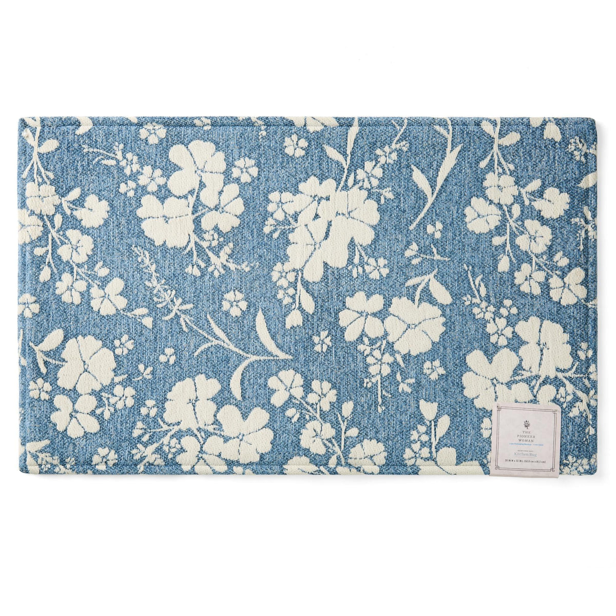 Elmbrook Wildflower Cloudwalk Anti-Fatigue Comfort Mat, Blue, 20" x 32"