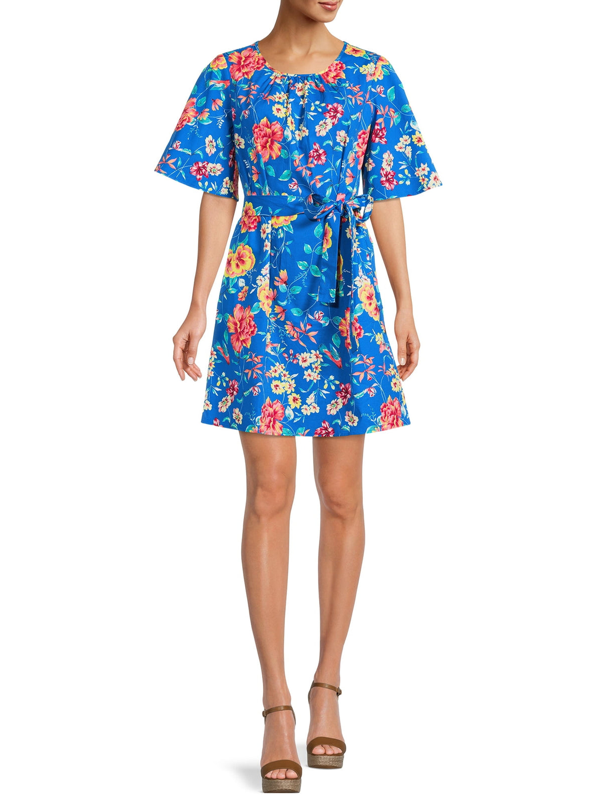Scoop Neck Bell Sleeve Dress, Women’s