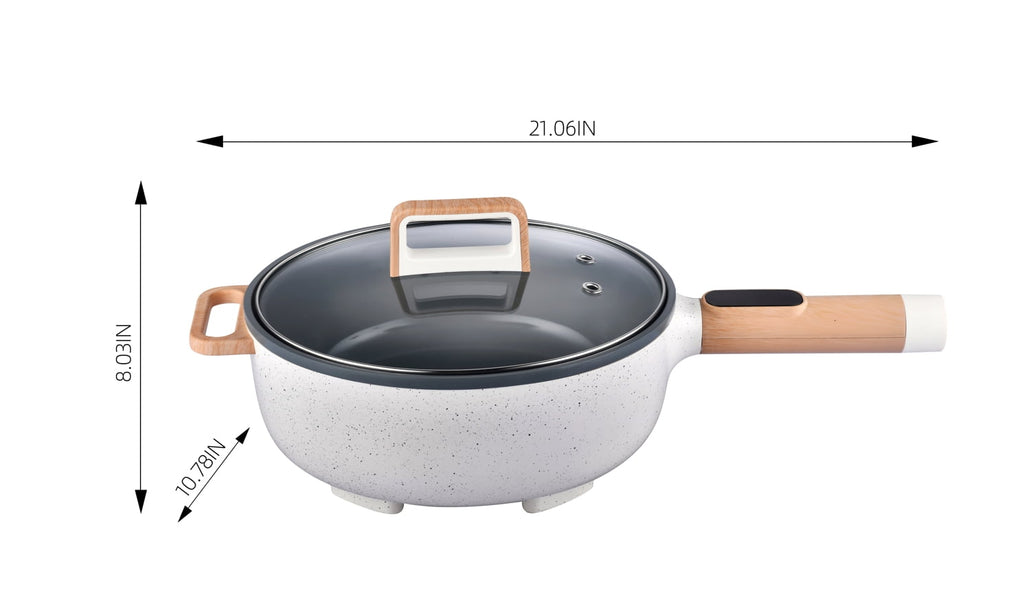 3.5L Electric Skillet, Linen Speckle