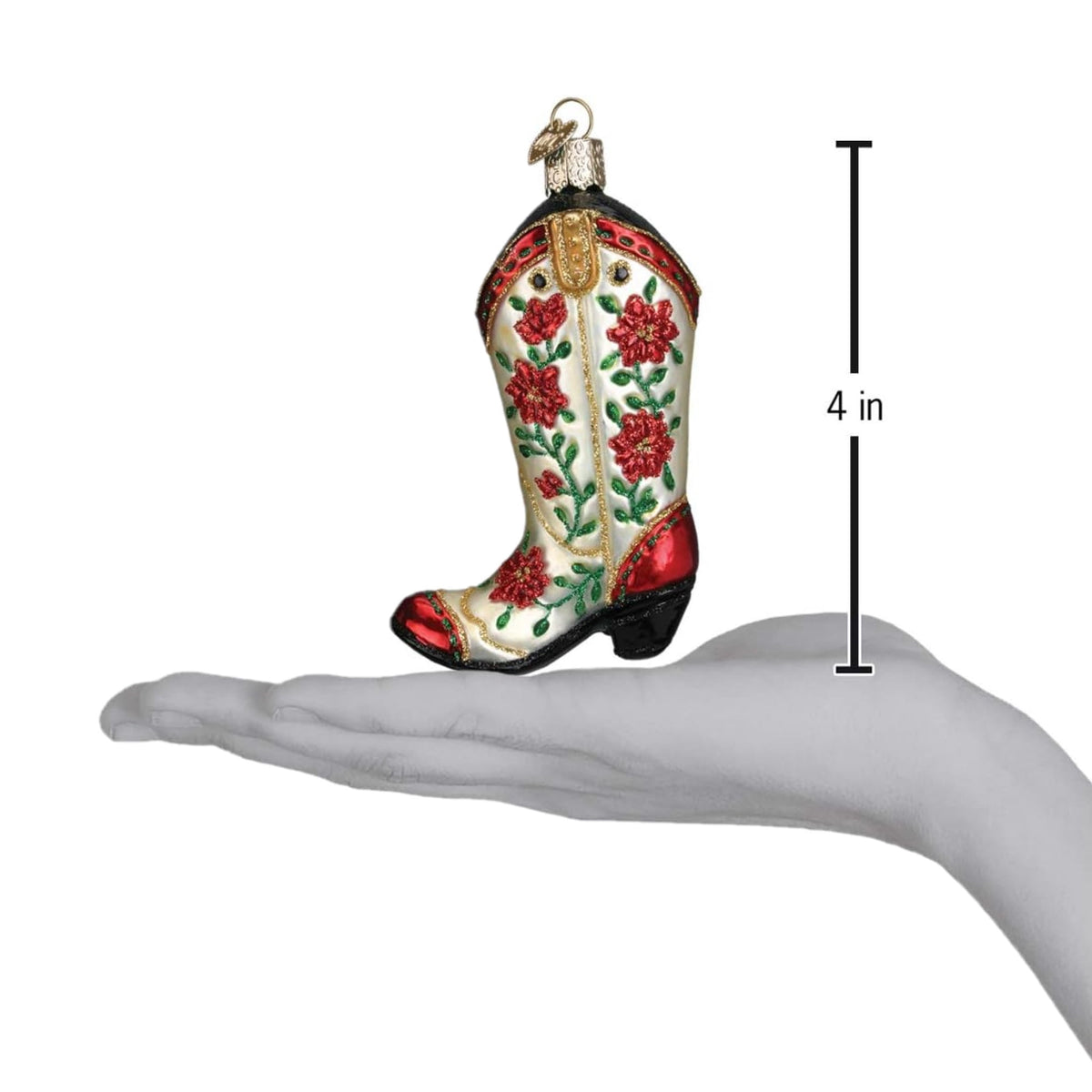 Cowboy Pioneer Collection Glass Blown Ornaments for Christmas Tree Cowgirl