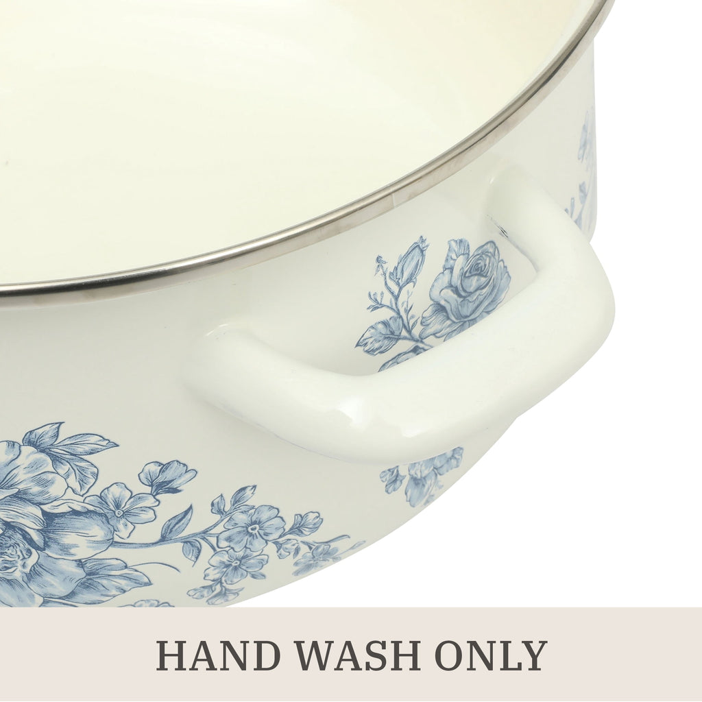 Agatha Enamel-on-Steel 6-Quart Dutch Oven, Blue