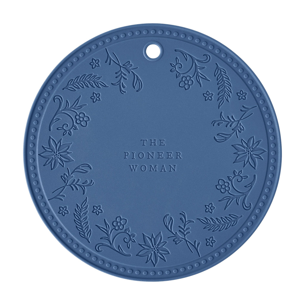 Harlow 15-Piece Cookware Set, Ceramic Nonstick Pots and Pans Set, Denim Blue