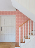 Green Floral Geo Peel & Stick Vinyl Wallpaper, 215-in by 20.5-in, 30.75 sq.