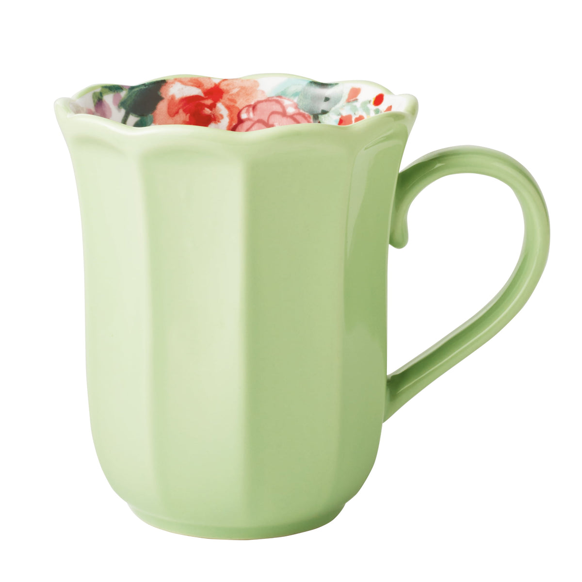 Painted Meadow 16-Ounce Ceramic Mugs, Set of 4