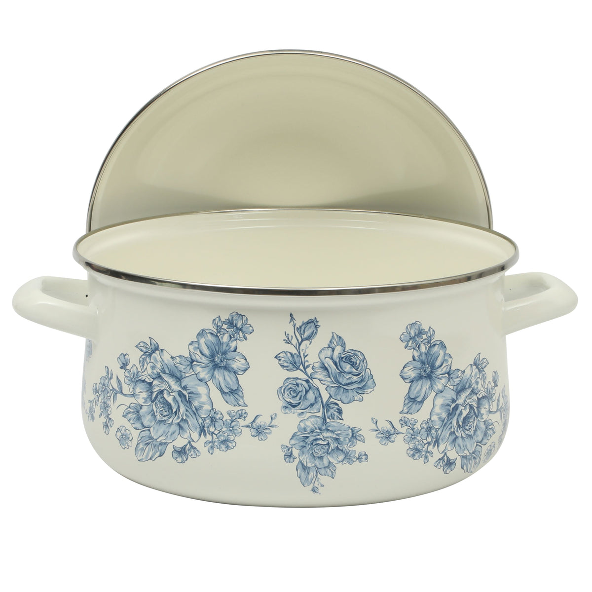 Agatha Enamel-on-Steel 6-Quart Dutch Oven, Blue