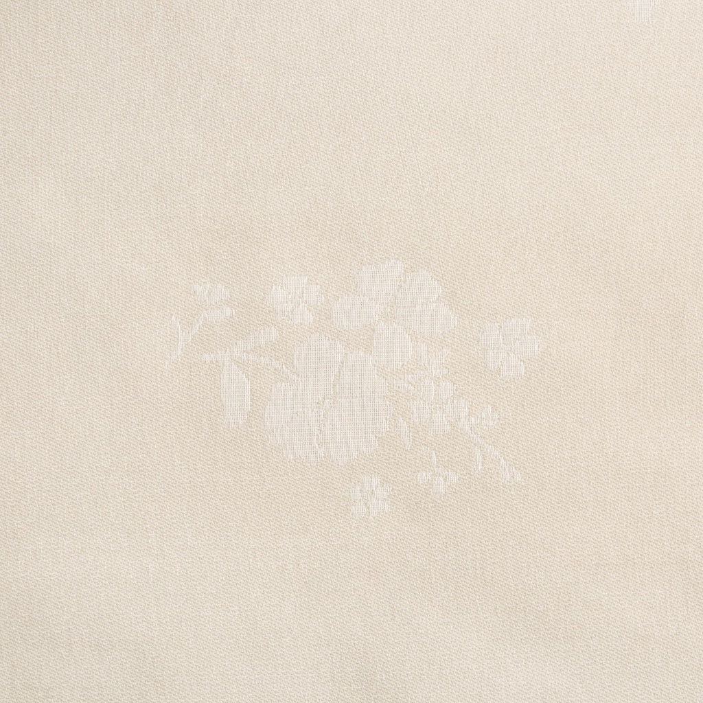Tonal Floral Jacquard Woven Fabric Tablecloth, Light Taupe, 60"W x 102"L - Classic
