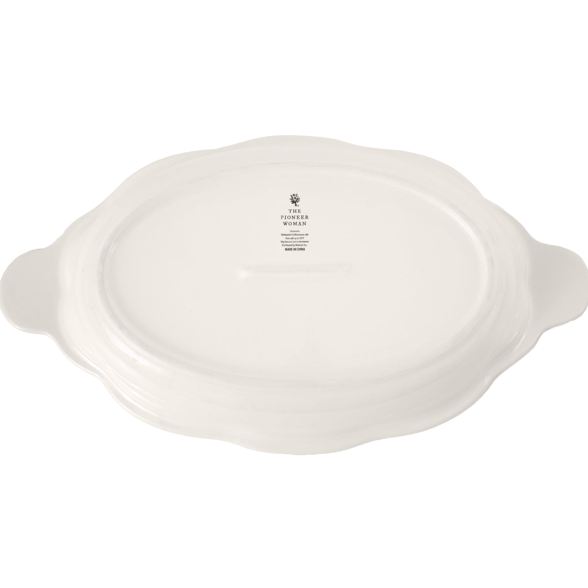 3-Quart Oval Pumpkin Stoneware Baker with Lid, Linen