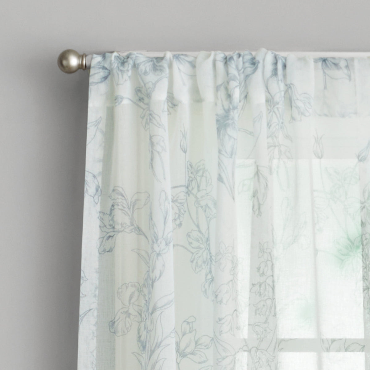 Blooming Bouquet Curtain Panel Pair, Set of 2, Floral, 40"W x 84"L