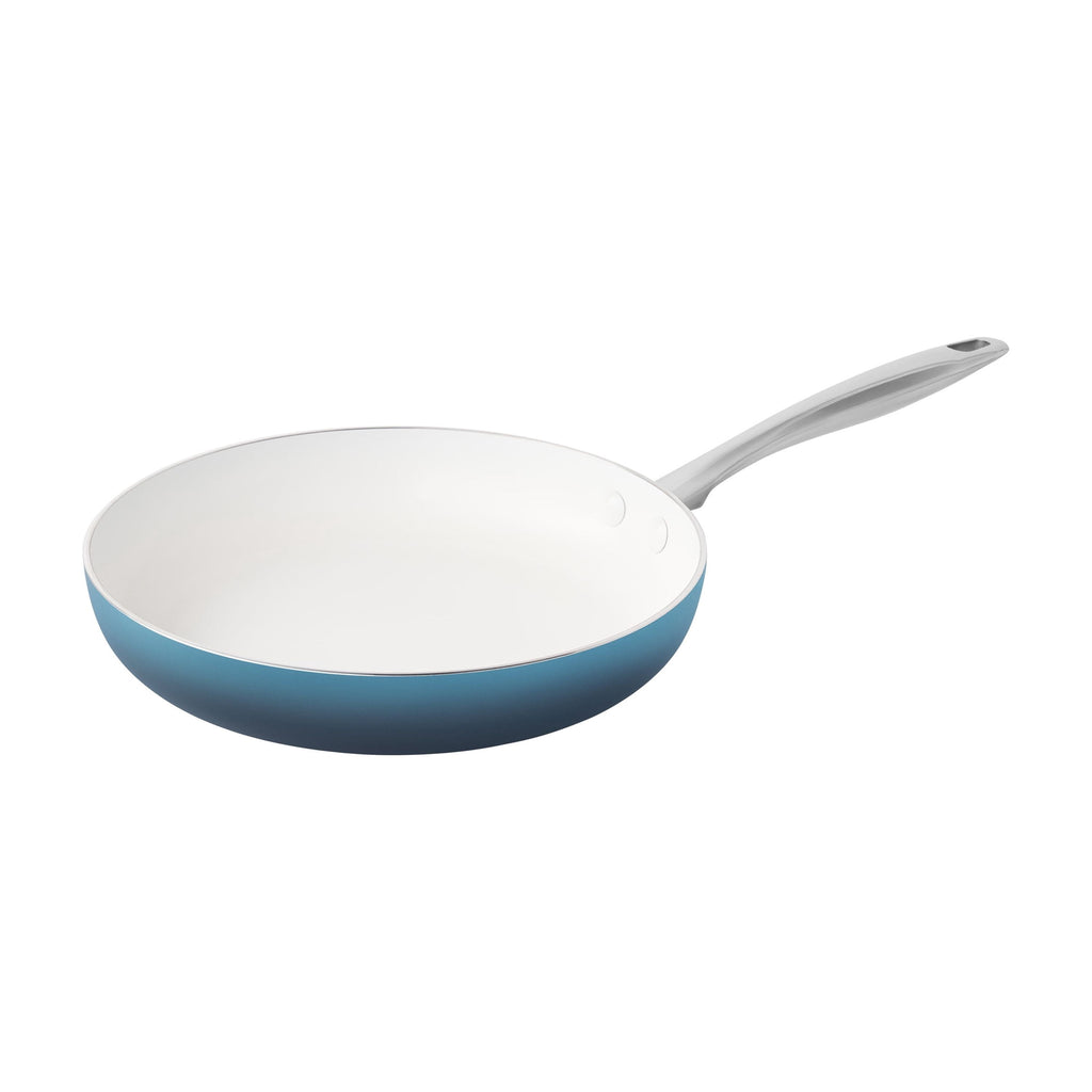 Harlow 15-Piece Cookware Set, Ceramic Nonstick Pots and Pans Set, Denim Blue