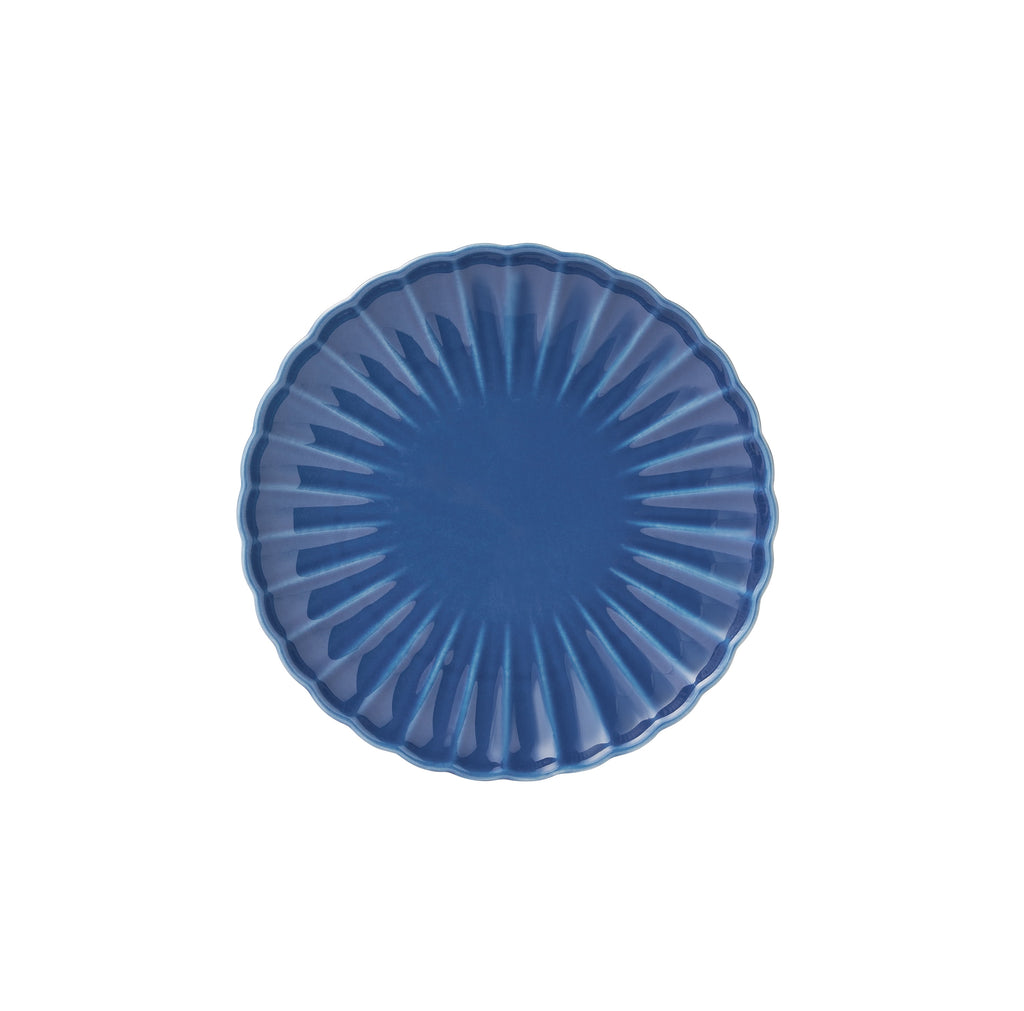 Colette 12-Piece Stoneware Dinnerware Set, Blue