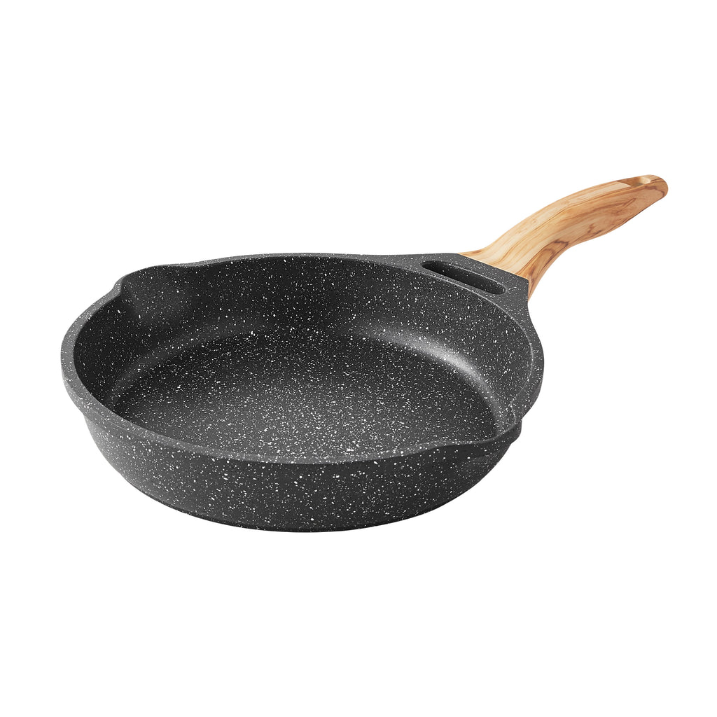 Prairie Signature 14-Piece Cast Aluminum Cookware Set, Charcoal