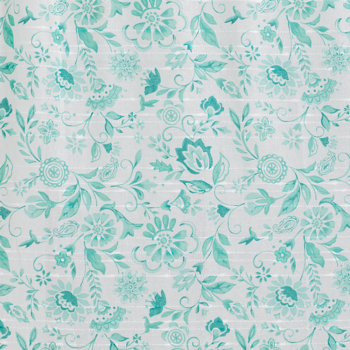 Maize Sheer Curtain Panel, Teal, 1 Panel, 50"W x 84"L