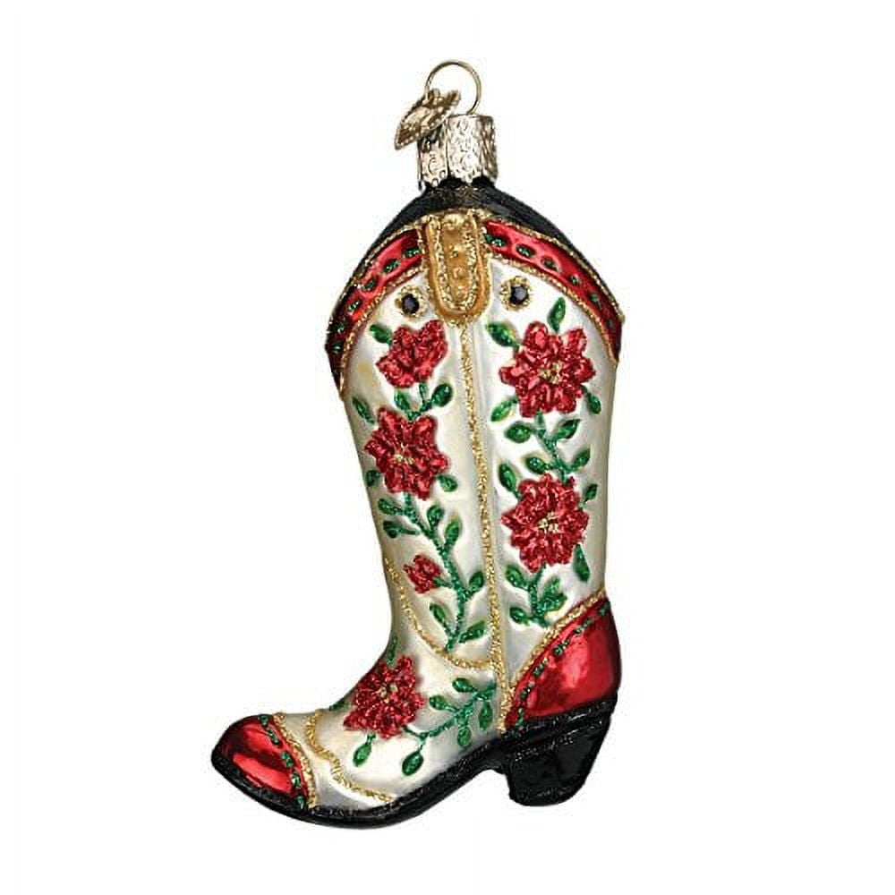 Cowboy Pioneer Collection Glass Blown Ornaments for Christmas Tree Cowgirl