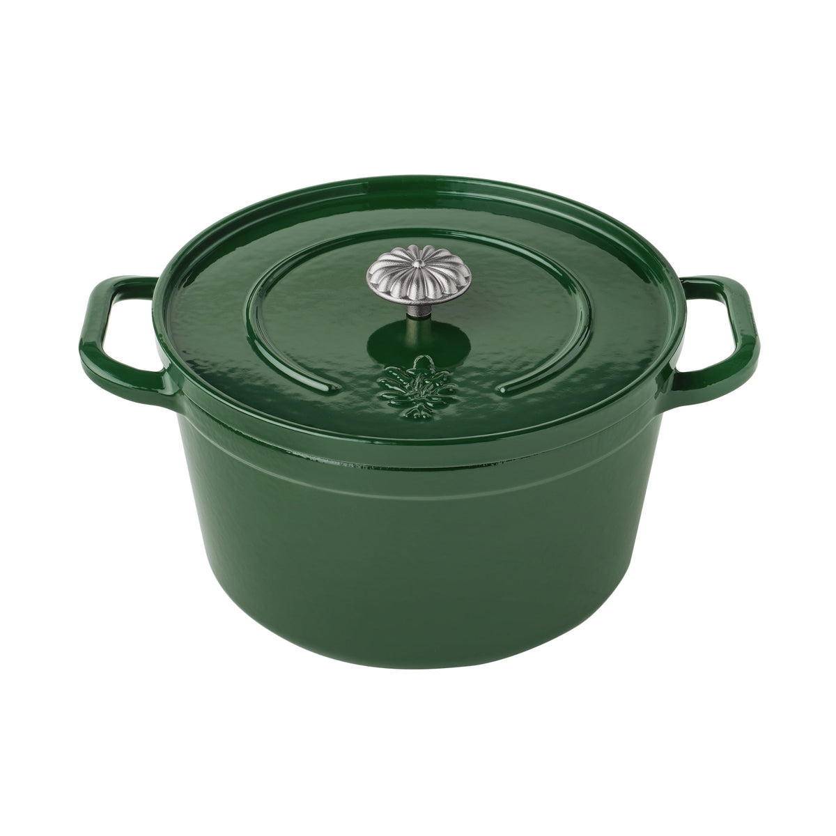 5-Quart Enamel Cast Iron Dutch Oven with Lid, Dark Green - Rustic Home