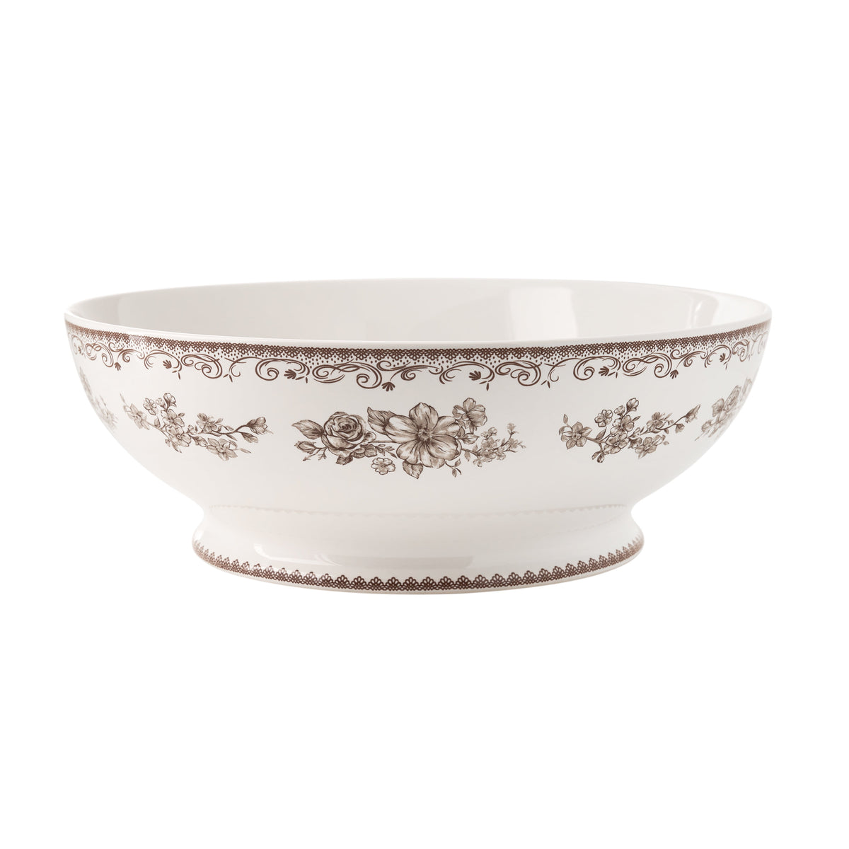Piooner Decor Agatha Stoneware 11-inch Serving Bowl, Green