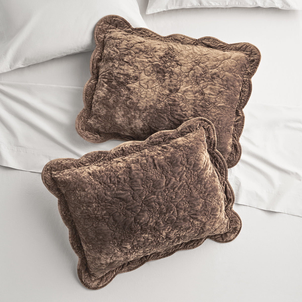 Piooner Decor Agatha Floral Gauze Pillow Sham, Standard, Blue Dust, 2 Pack - Cozy Cottage