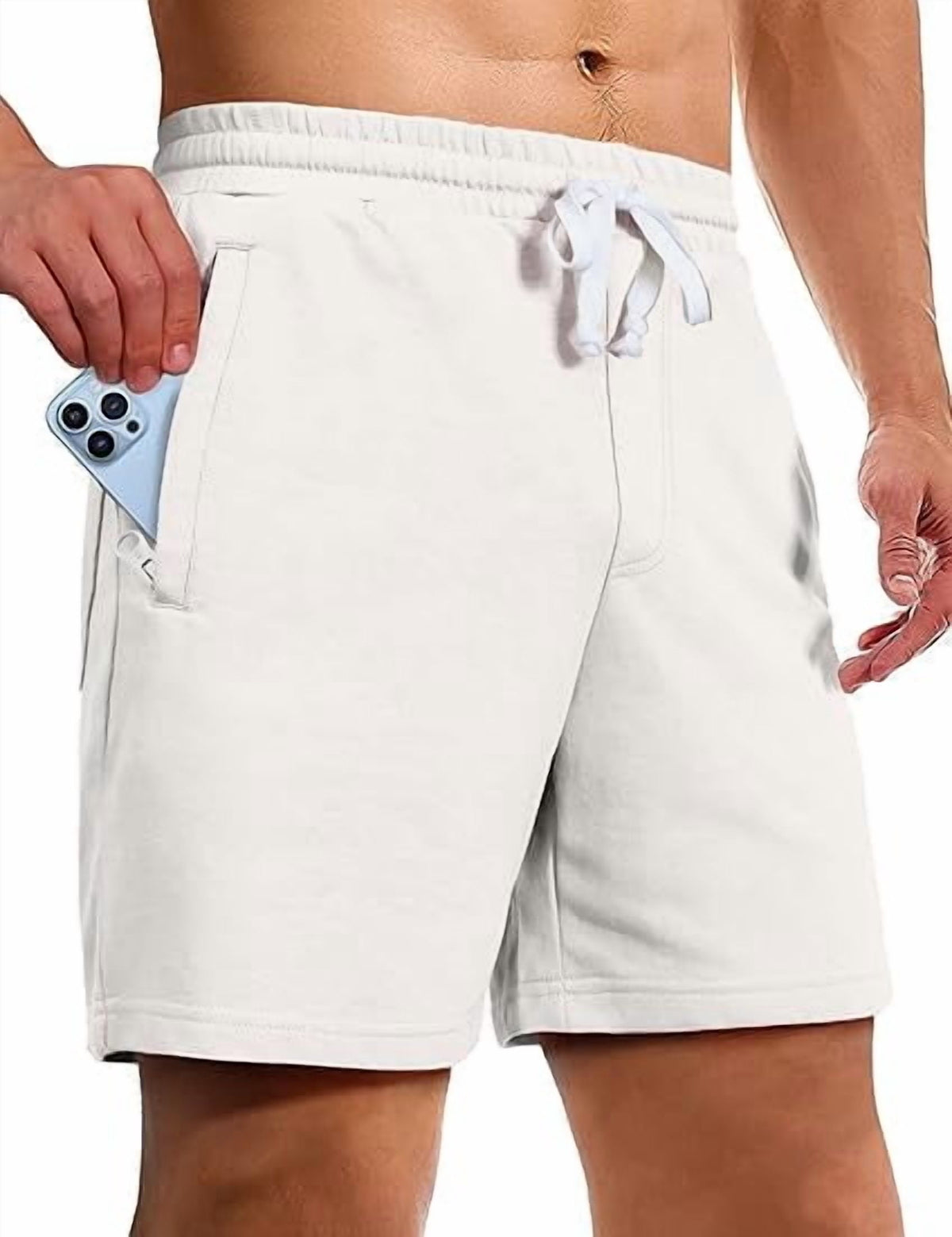 Piooner Decor Sweat Shorts for Men 5 Inch Inseam Shorts Athletic Gym Workout Casual Cotton Shorts