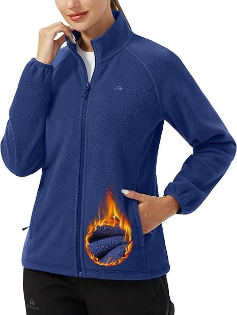 Piooner Decor Athleisure Fleece Long Sleeve Jacket, Women's